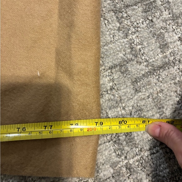 Nordstrom Cashmere Scarf /  79” X 8” / Beige Fringe - Picture 4 of 4